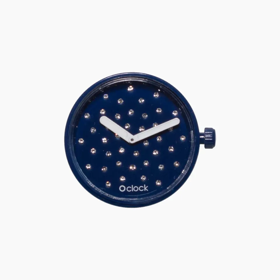 O bag O Clock Cristal Oceano mécanisme bleu