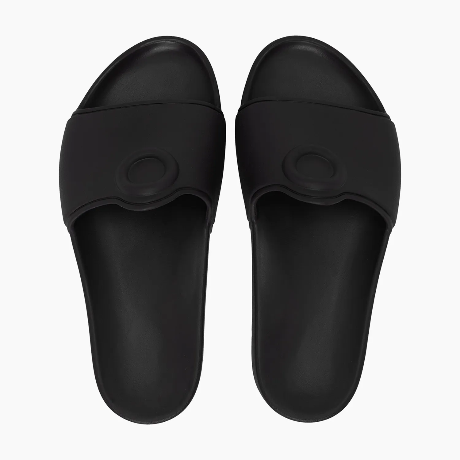 O bag O Slippers Logo claquettes femme noir souple
