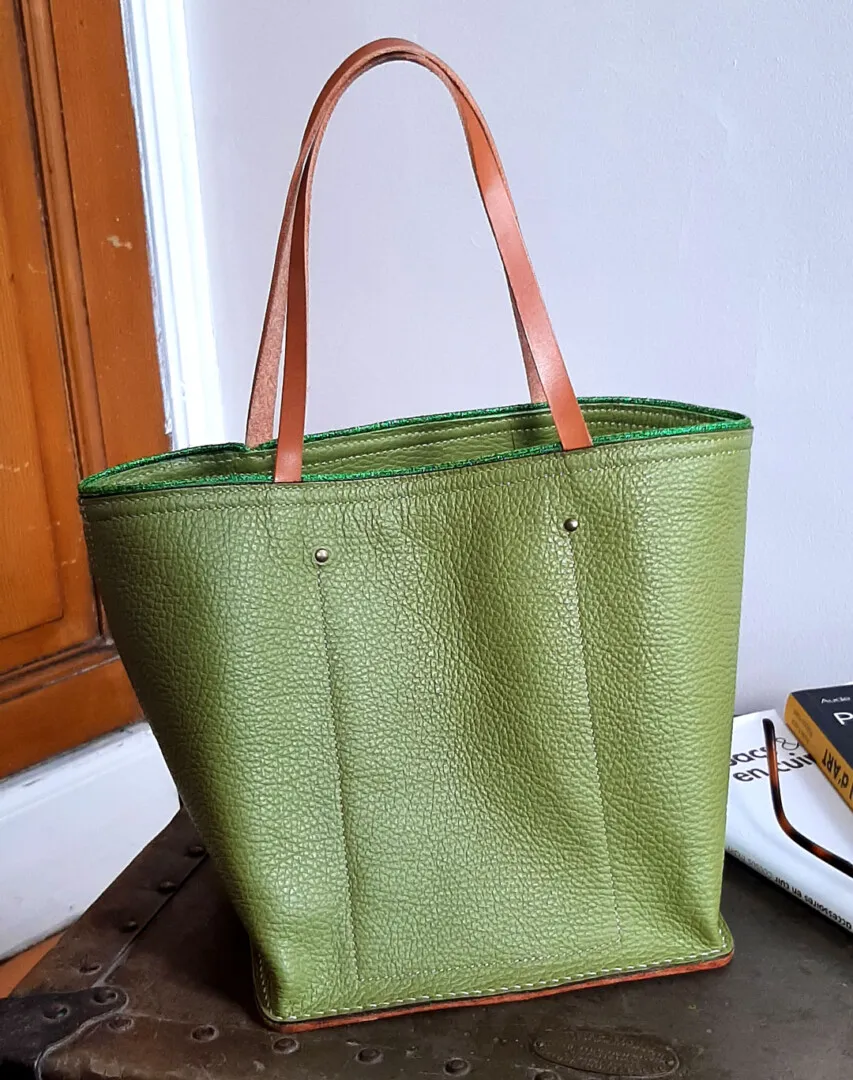 Atelier Anne R sac Quadrate cabas cuir grainé