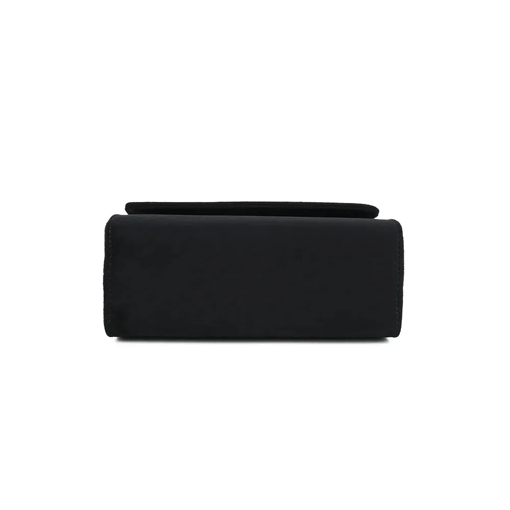 Gallantry La Petite Élégante sac à main Noir suédine