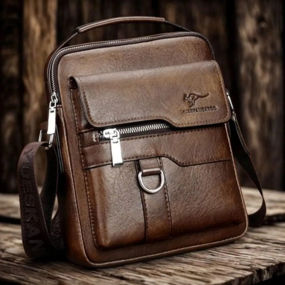 Maison Sacoches Kangaroo Sacoche Cuir Marron vintage