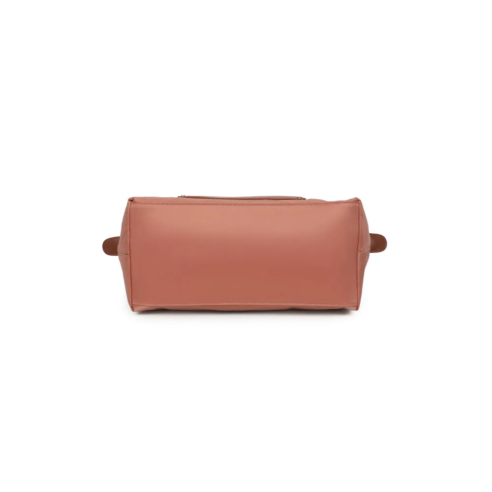 Gallantry Paris Le Roseau cabas zippé rose foncé vegan