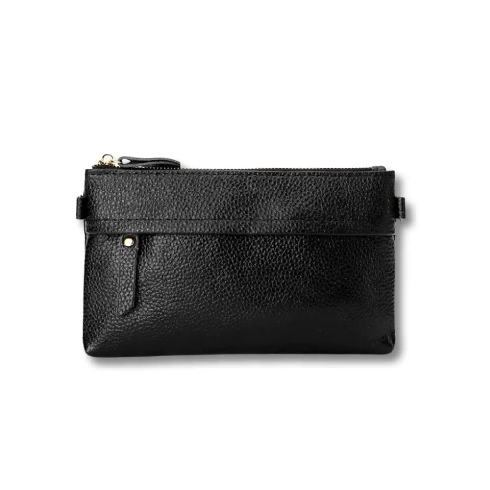 Maison Sacoches Ylena pochette bandoulière femme vert cuir