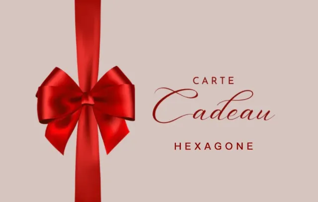 Hexagone Cuir Carte-Cadeau carte cadeau 50 € sans expiration