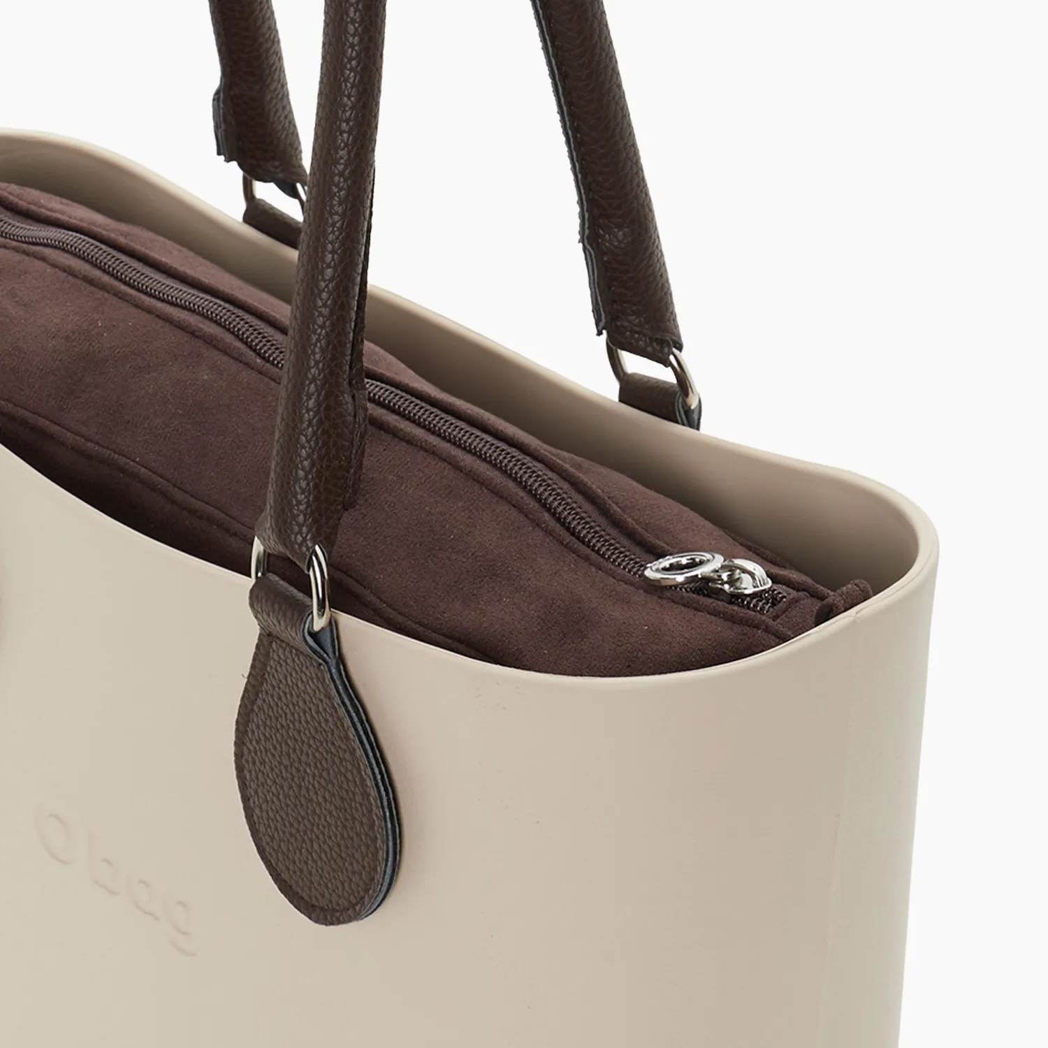 O bag Mini sac complet sable anse midi suédine