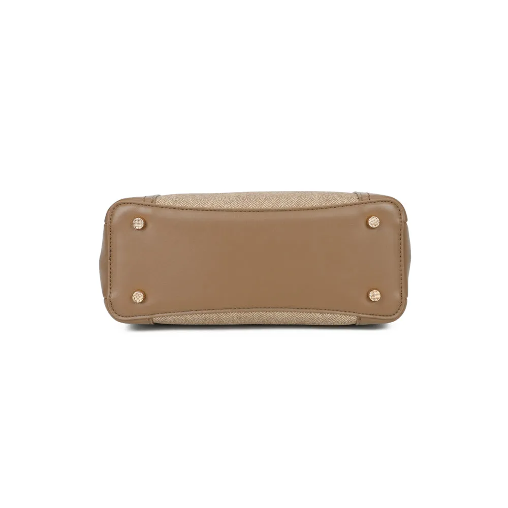 Gallantry Valdora sac à main taupe 27 cm chevrons