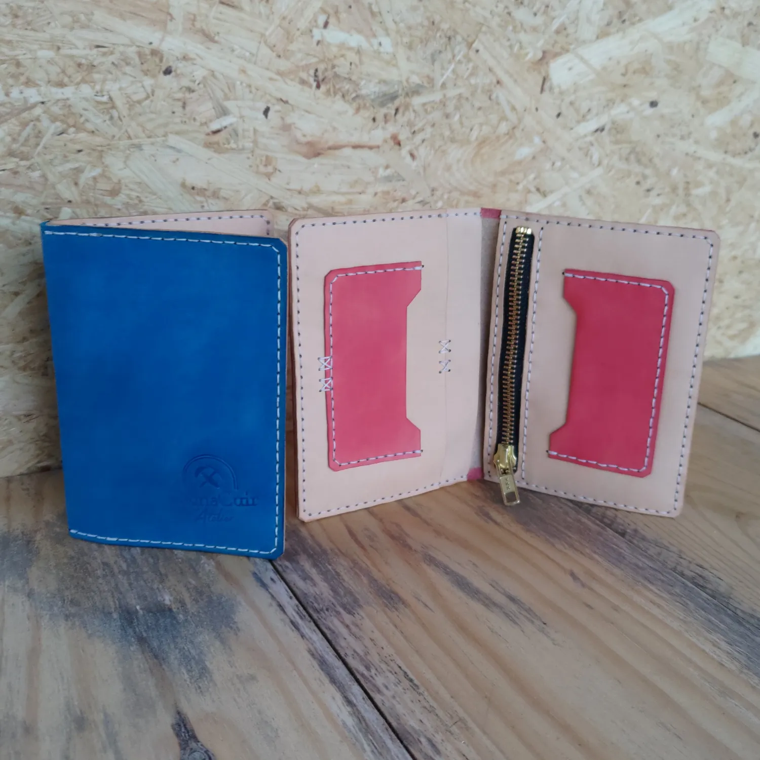 CagnaCuir Atelier Big Boss portefeuille cuir splash 8 cartes