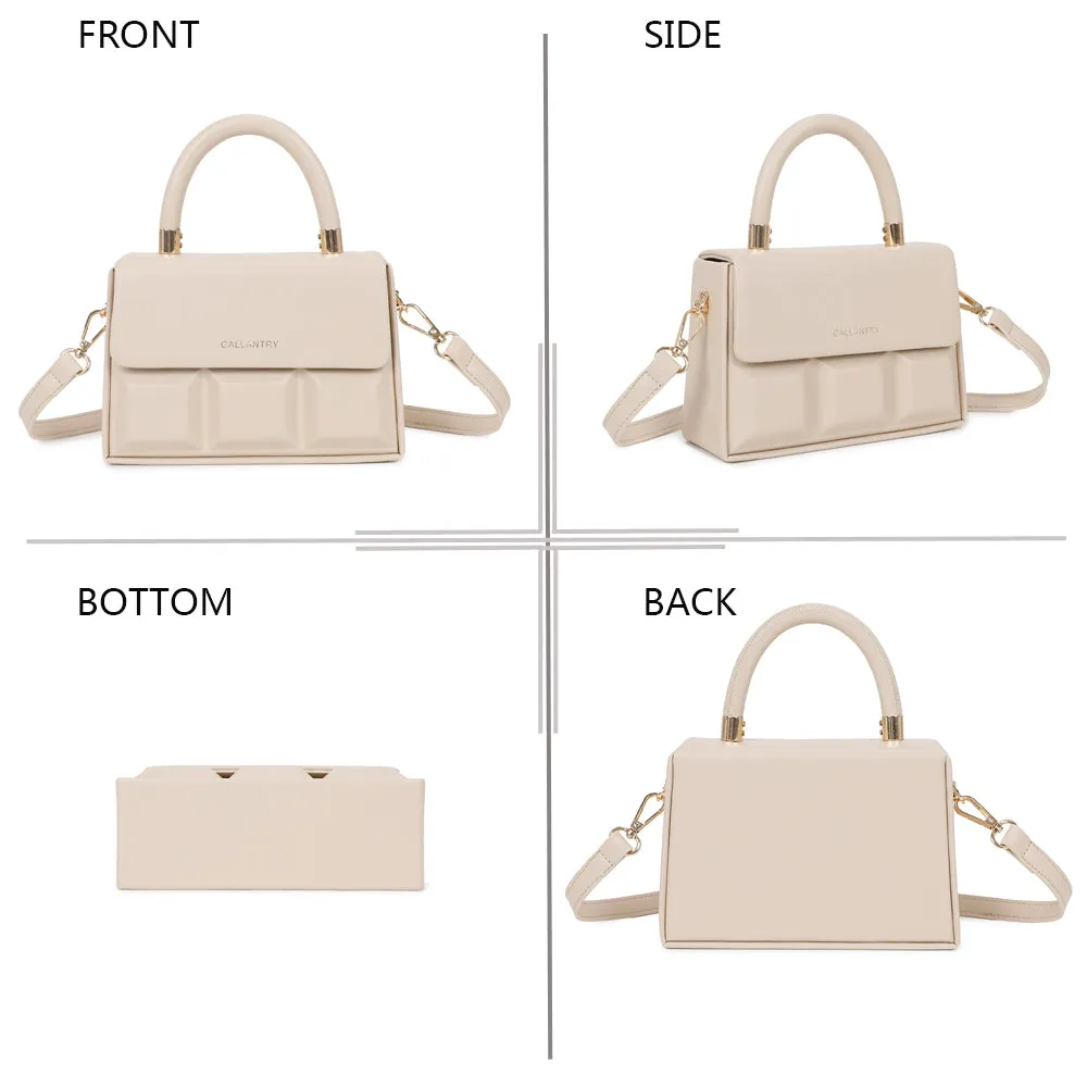 Gallantry Paris ChocoLuxe petit sac à main beige rabat