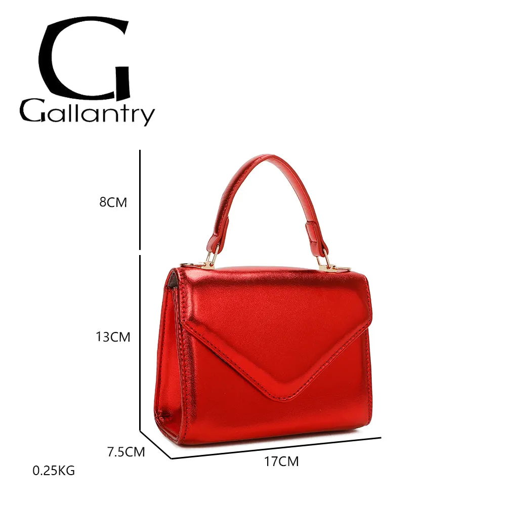 Gallantry Luna sac bandoulière Rouge métallisé