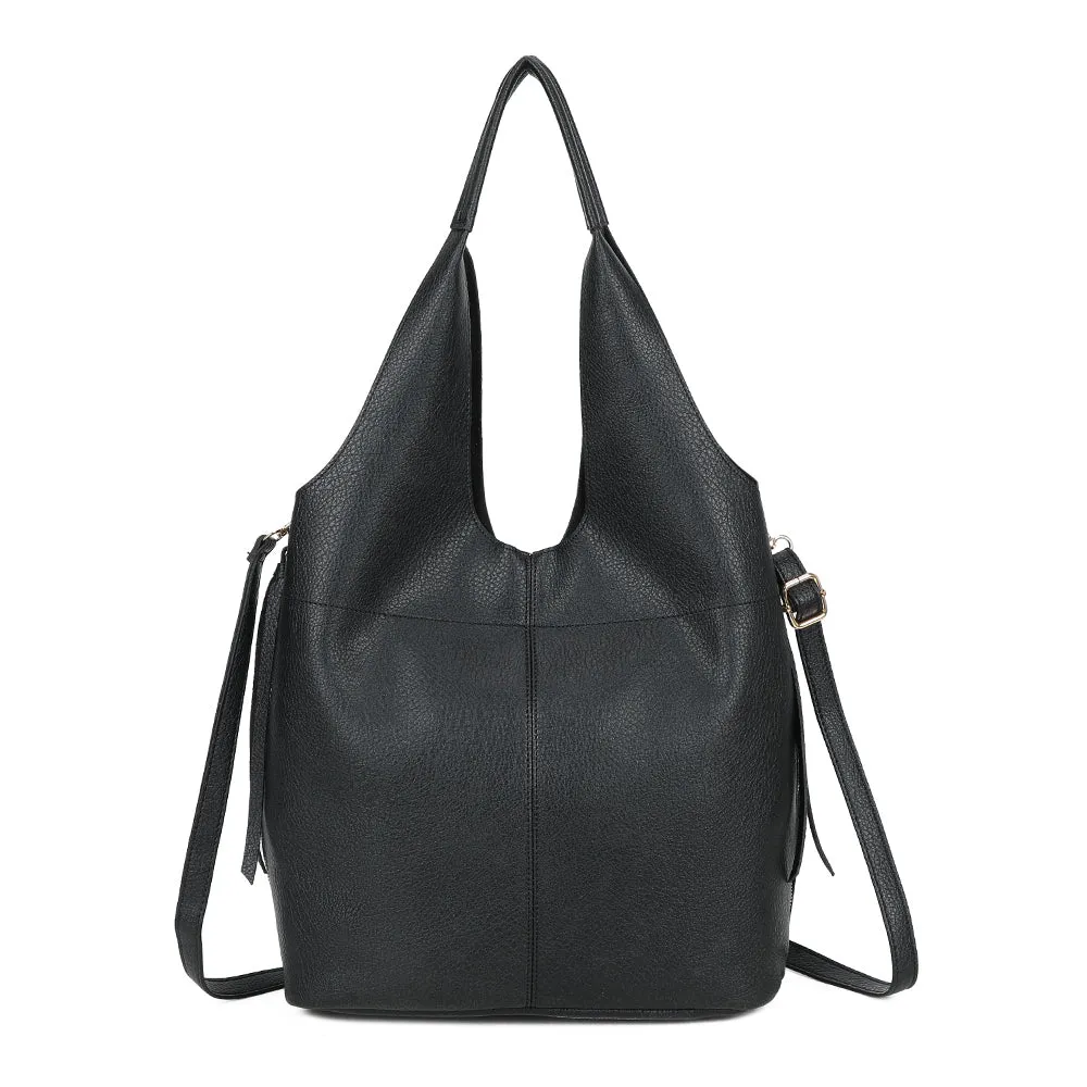 Gallantry Paris Noxa grand sac à main noir avec pochette