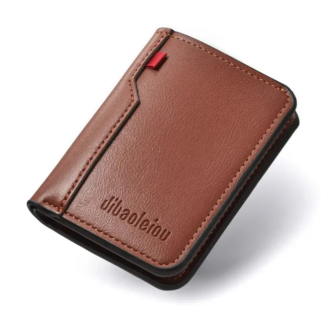 Mon Sacoche Fin et Élégant Portefeuille Marron Fin