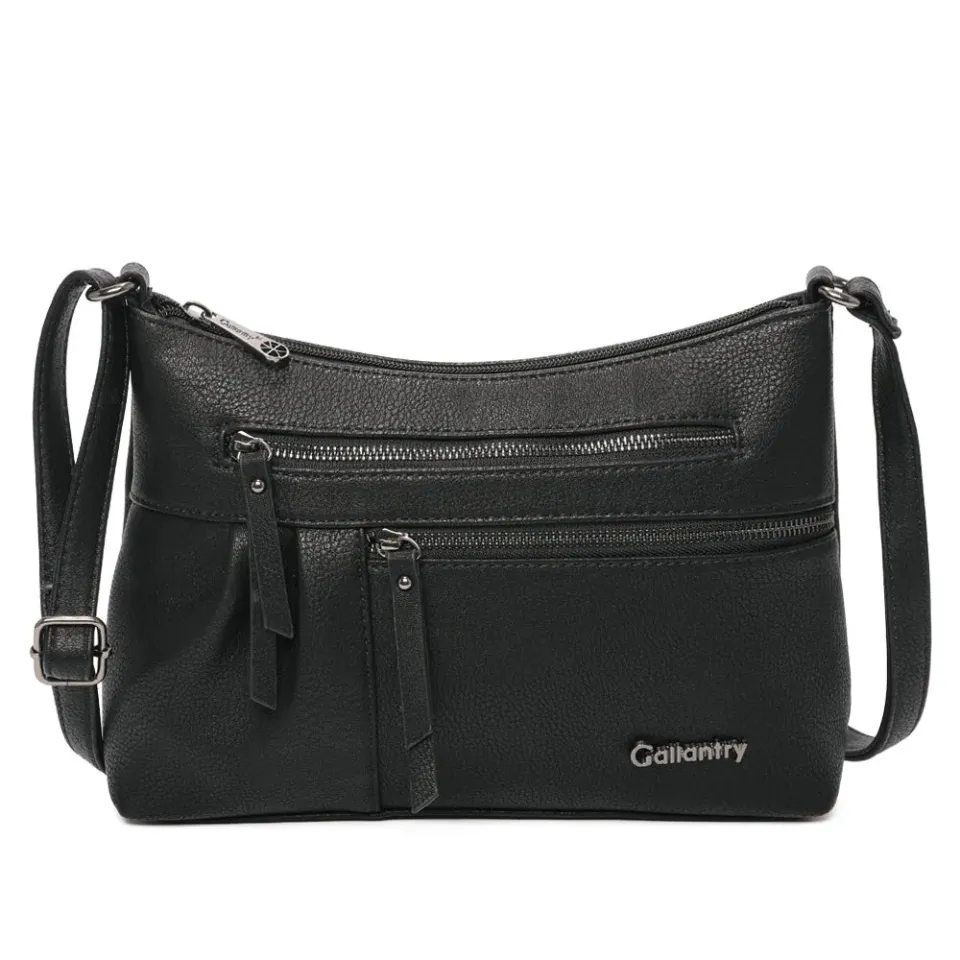 Gallantry Auréane sac bandoulière noir grainé léger