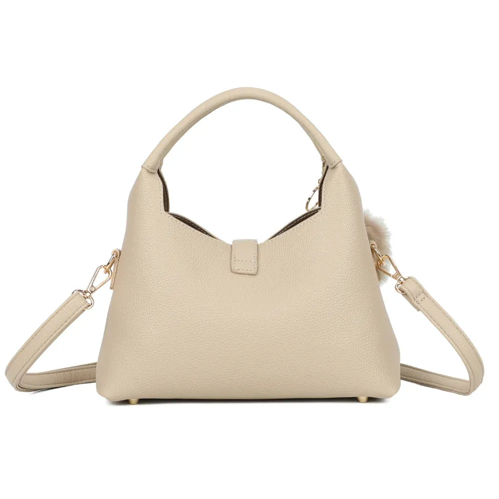 Gallantry Le Santal sac à main pompon Bordeaux