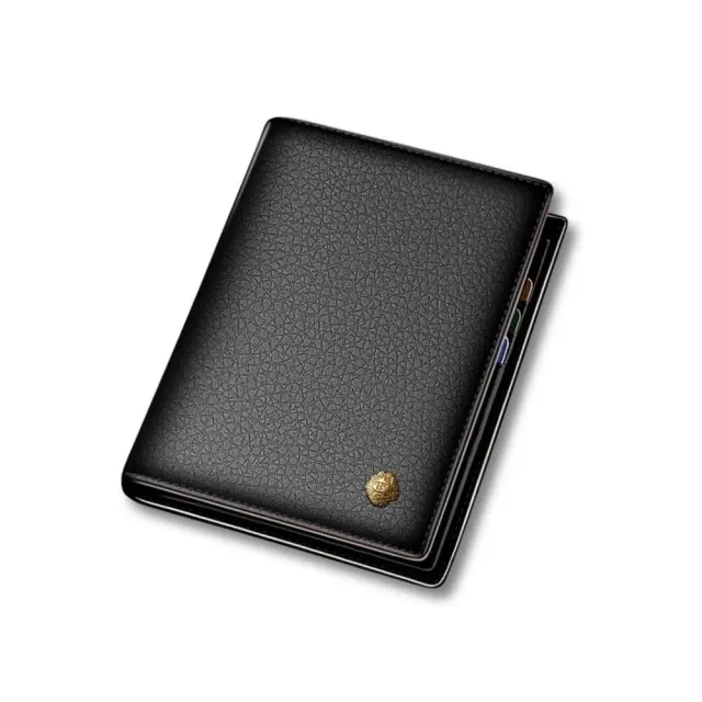 Maison Sacoches Épure porte-monnaie homme cuir Noir compact