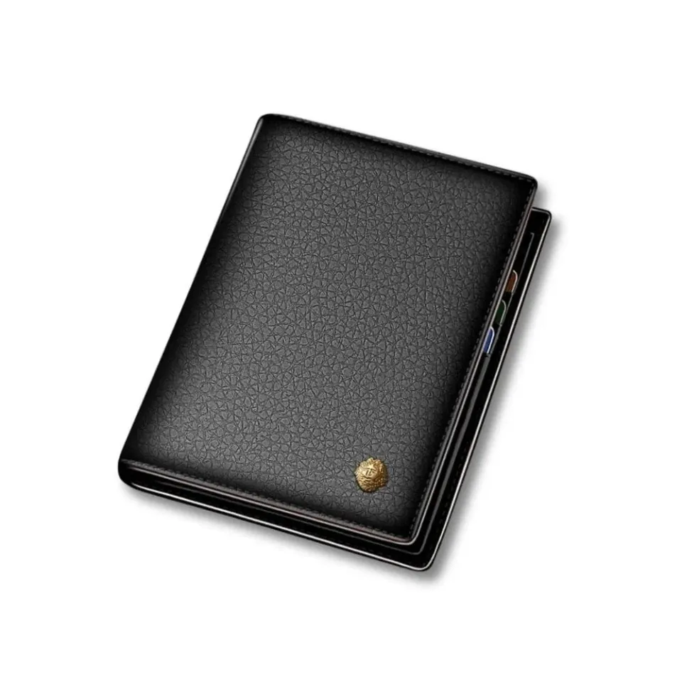 Maison Sacoches Épure porte-monnaie homme cuir Noir compact