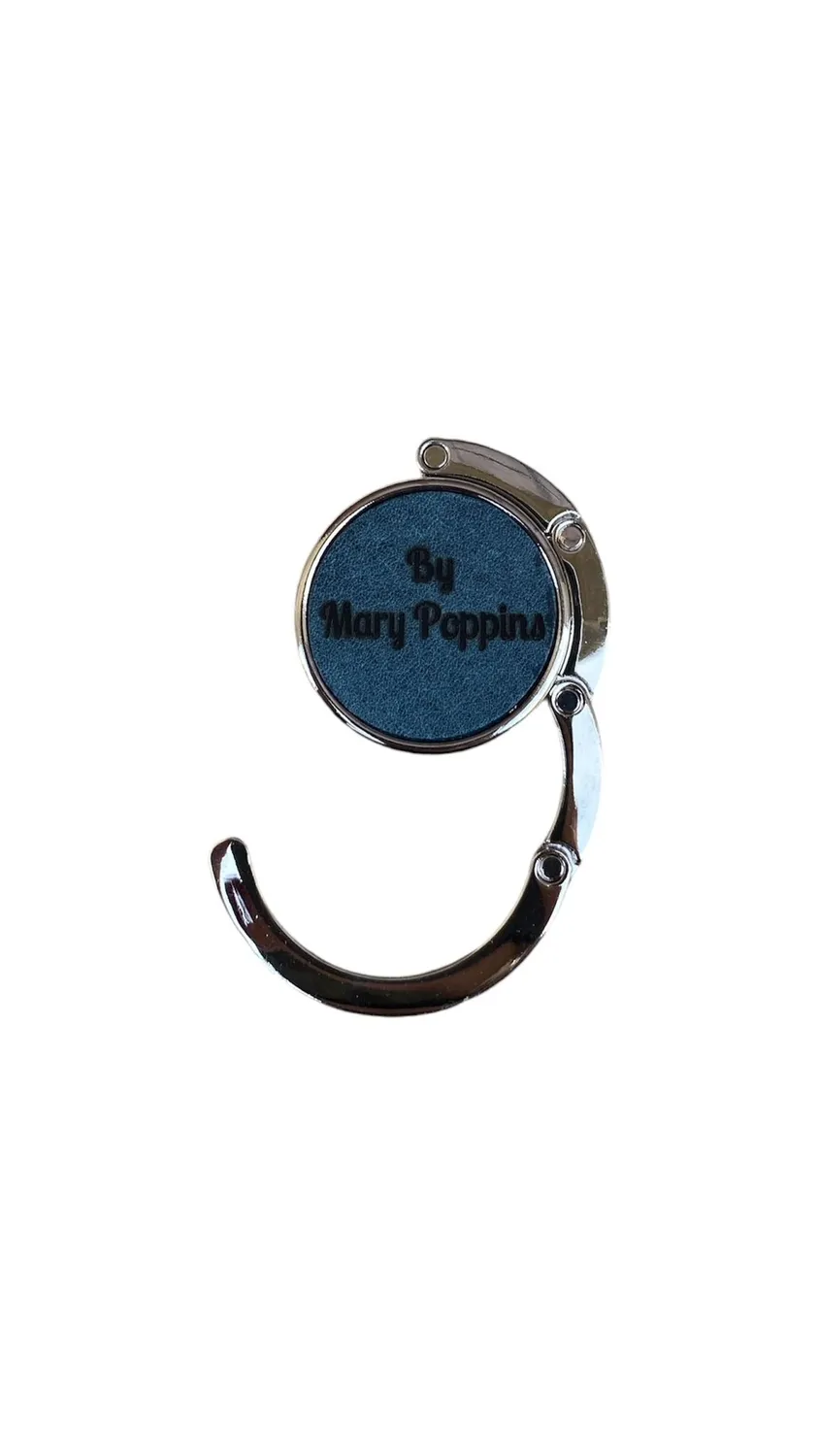 Hexagone Cuir By Mary Poppins accroche-sac cuir Cognac aimanté