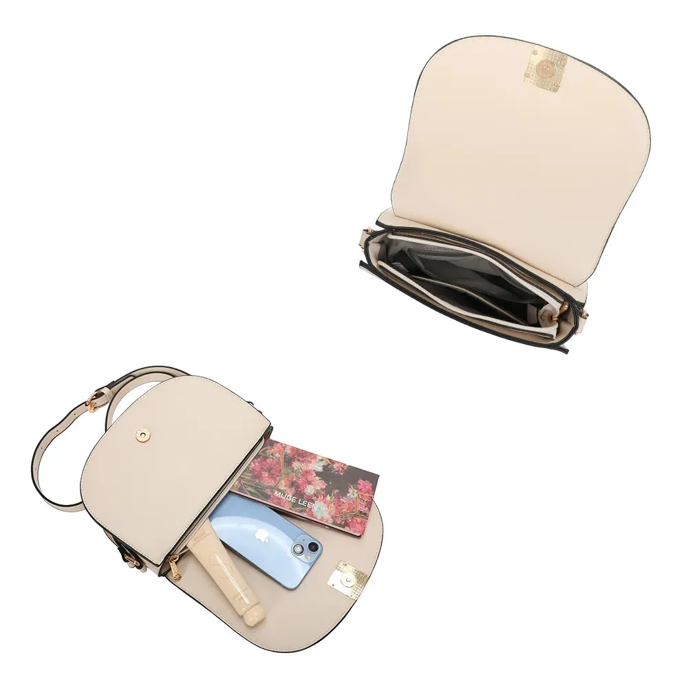 Gallantry La Raffinée sac bandoulière Or demi-lune