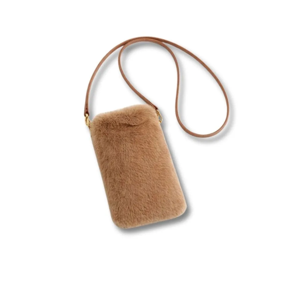 Maison Sacoches Dolce mini sac fourrure noir