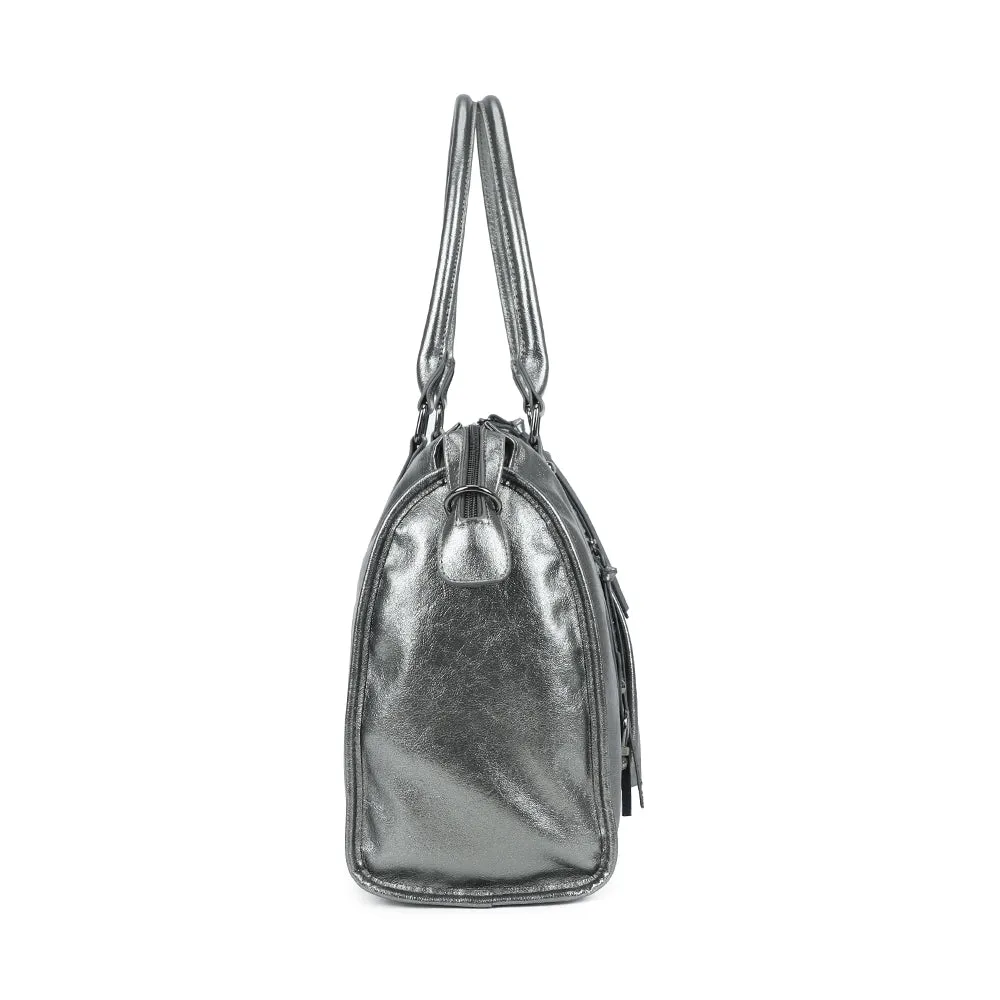 Gallantry Paris Skyla Métallique Grand cabas Gris argenté 39cm