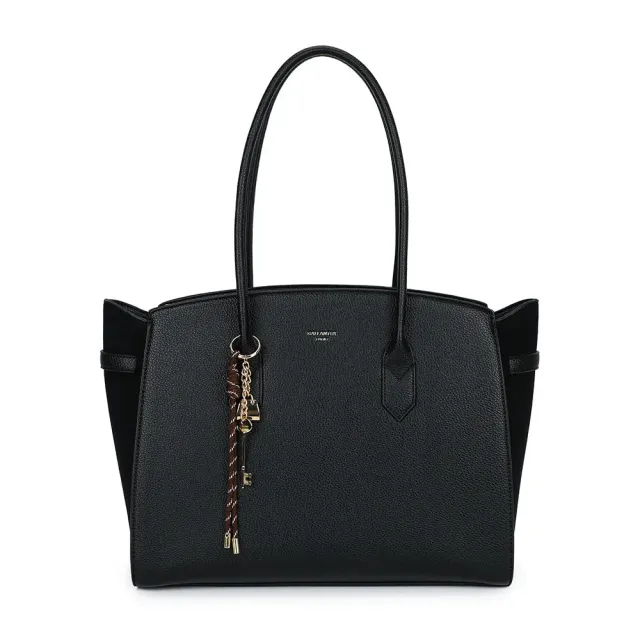 Gallantry Paris La Chiara cabas zippé taupe foncé grainé