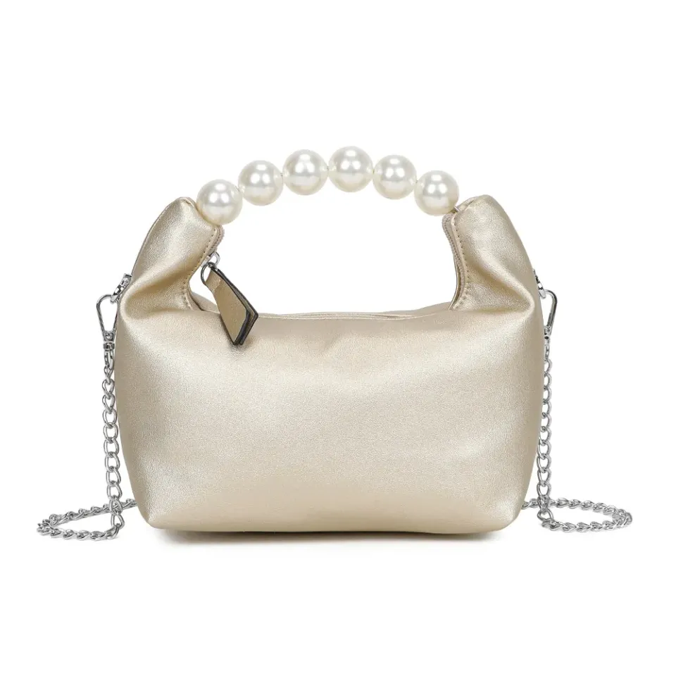 Gallantry Paris Lumière Perle sac bandoulière beige perles