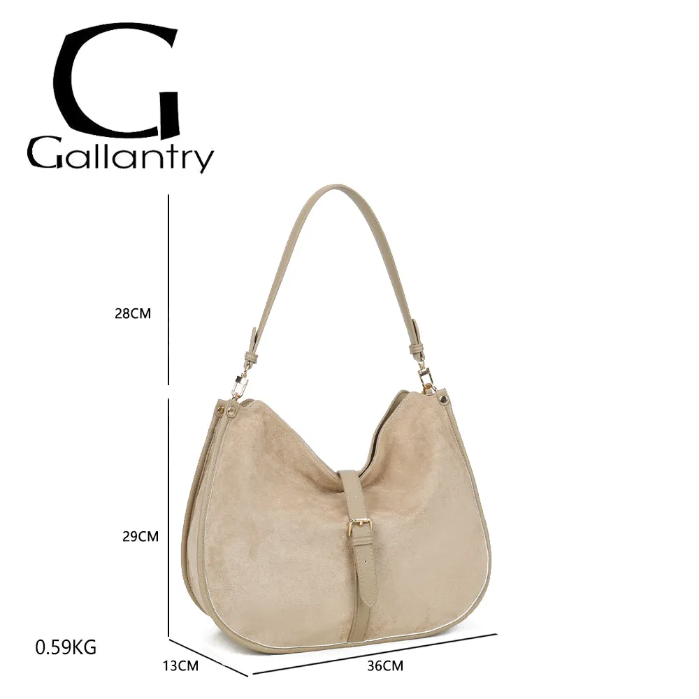 Gallantry Paris La Méorine sac cabas Taupe effet suédé