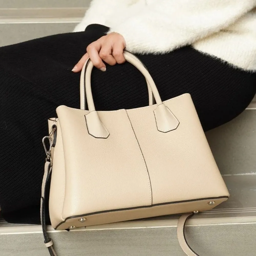 Maison Sacoches Ninon fourre-tout cuir noir 28,5 cm