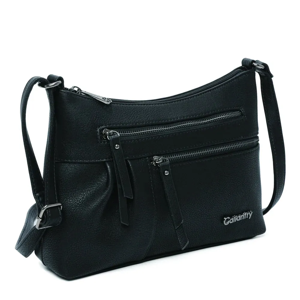 Gallantry Auréane sac bandoulière noir grainé léger