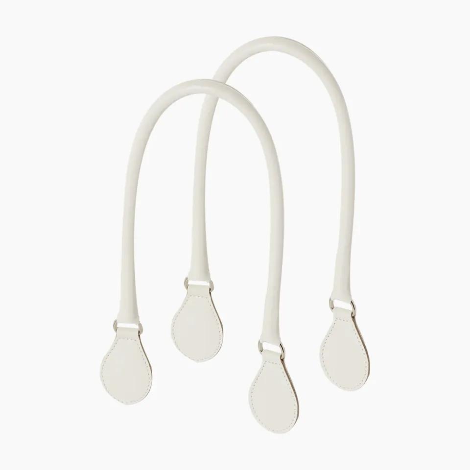O bag anse longue tubulaire sac blanc lait synthétique