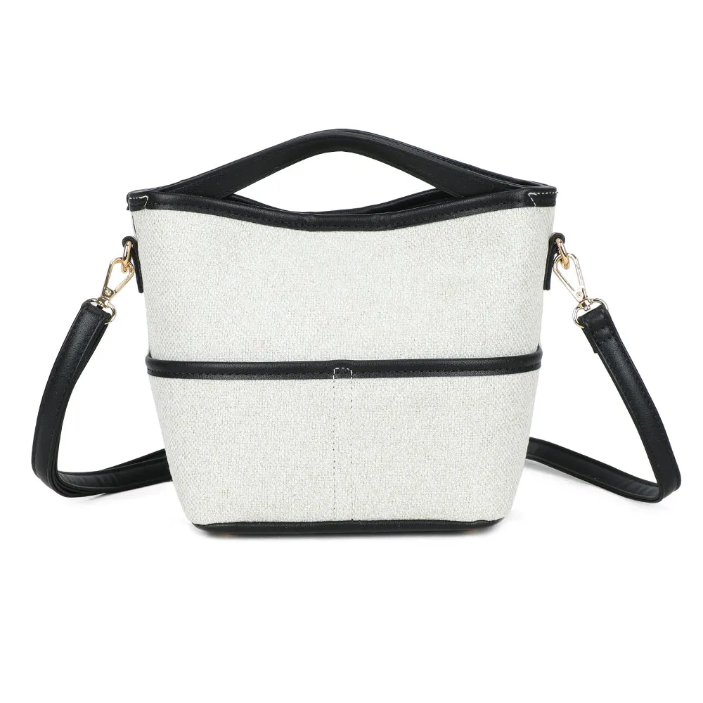 Gallantry Paris Ava Épure sac à main Beige/Coffee bicolore