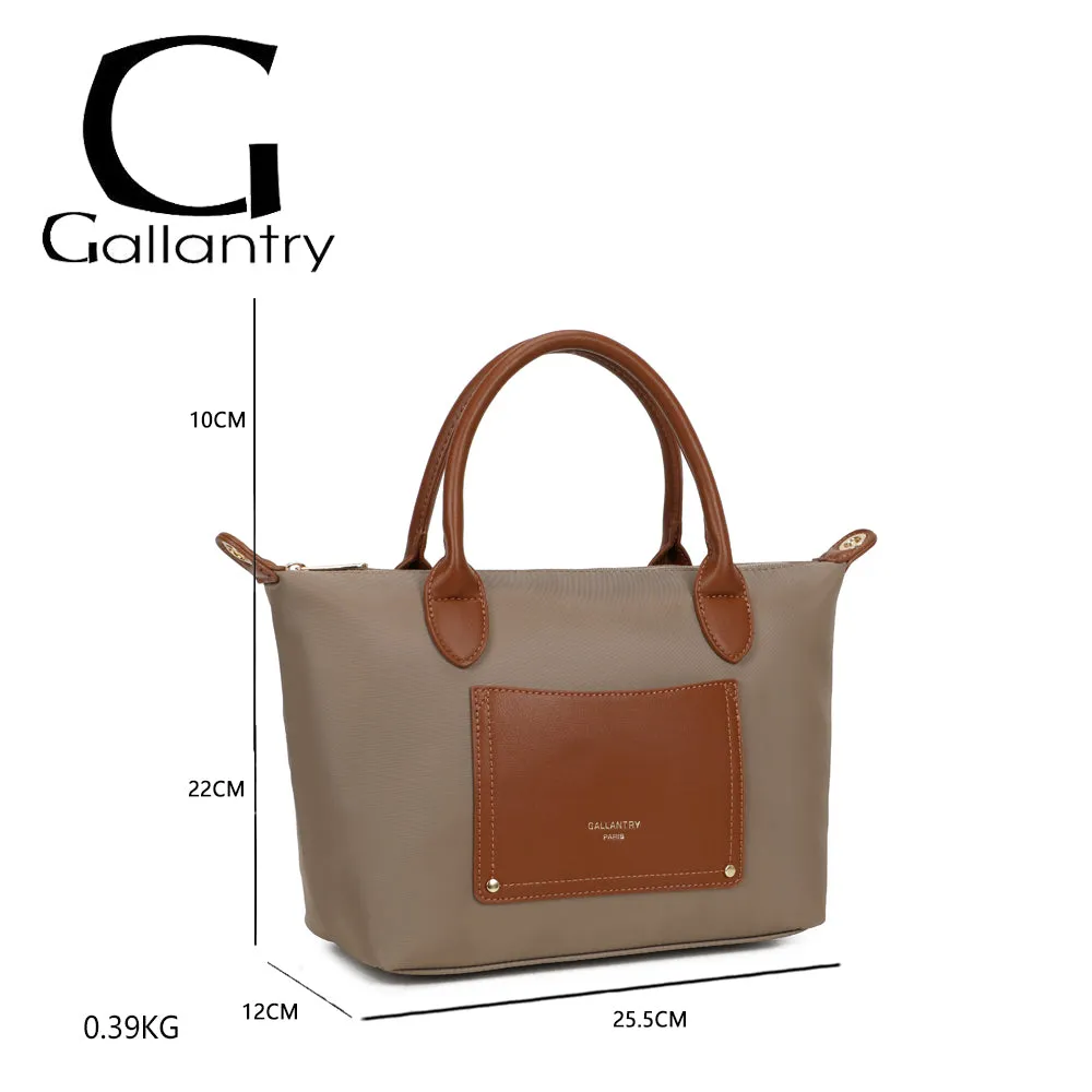 Gallantry Paris Le Cassien sac à main taupe toile