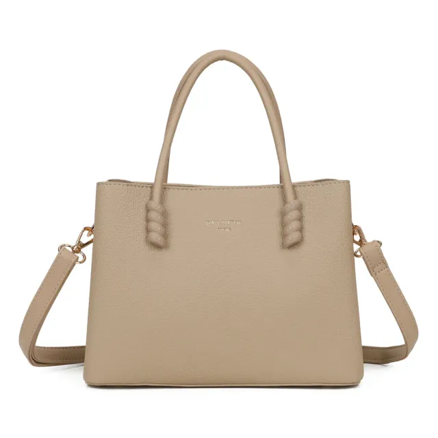 Gallantry Paris La Rosella sac à main taupe grainé