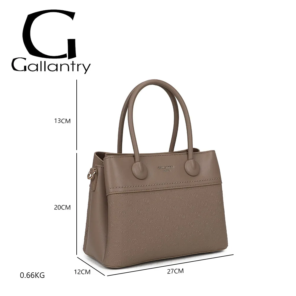 Gallantry Paris Le Mélys sac à main taupe foncé cœurs