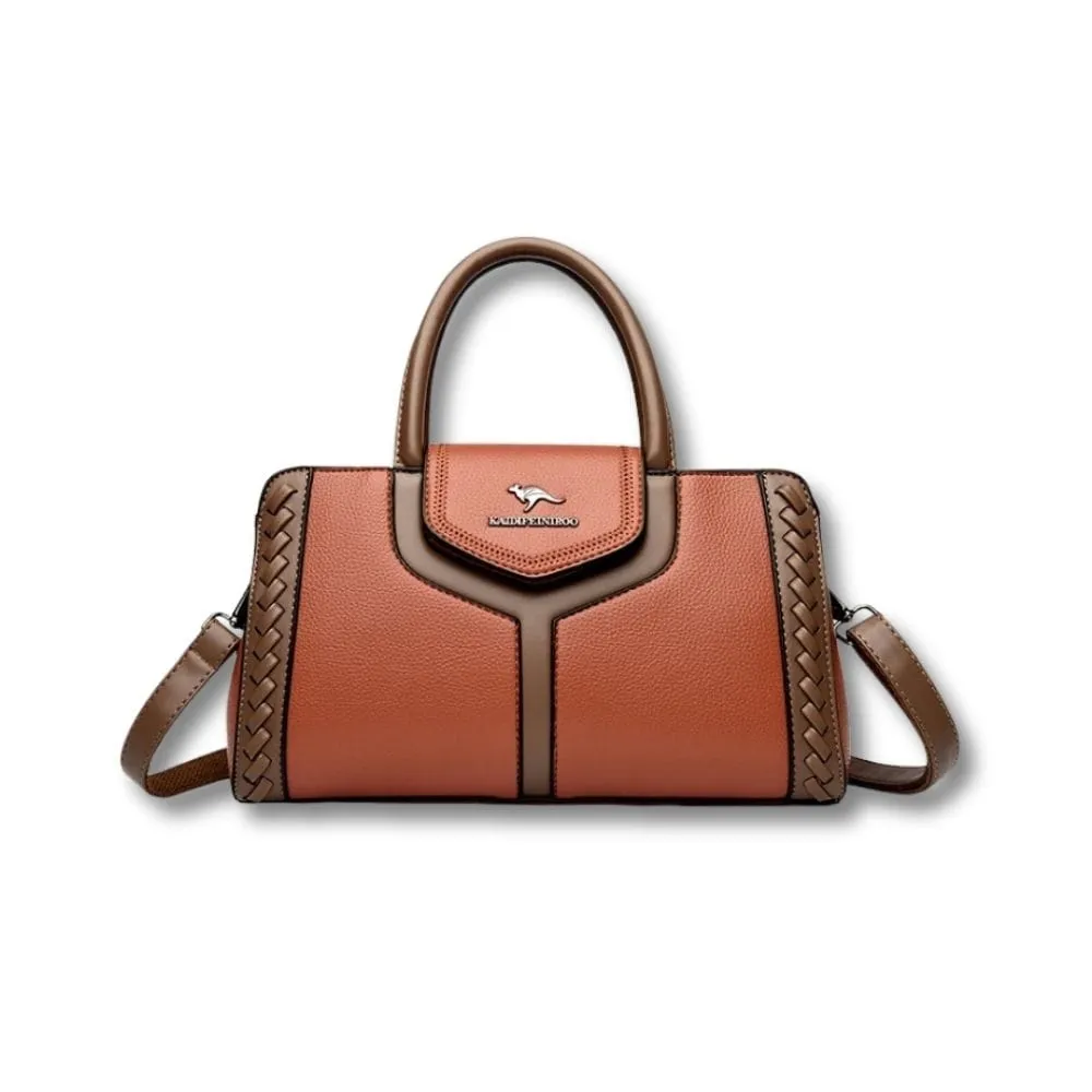 Maison Sacoches Clara sac bandoulière cuir rouge spacieux