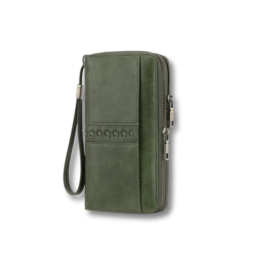 Maison Sacoches Nolia pochette téléphone femme marron-blanc