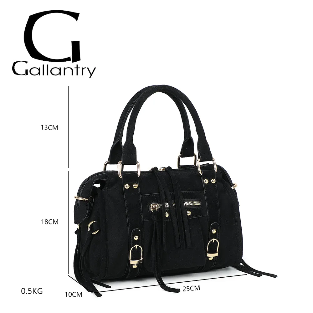 Gallantry Paris Skyla petit sac rose foncé suédine