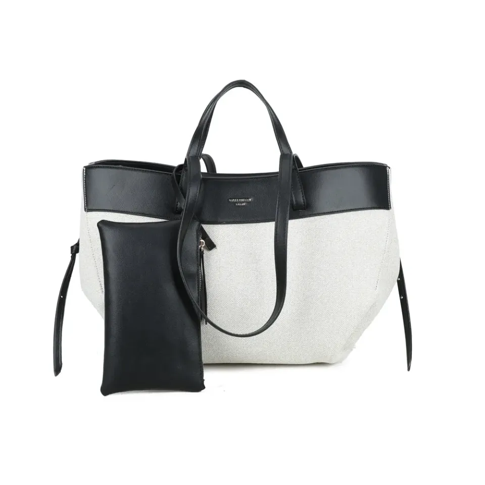 Gallantry Palazzo cabas beige coffee pochette