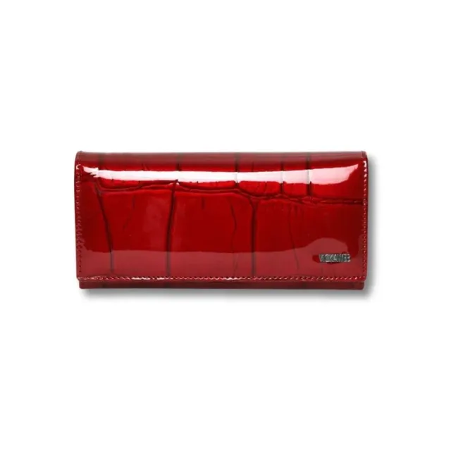 Maison Sacoches Avelia portefeuille cuir rouge