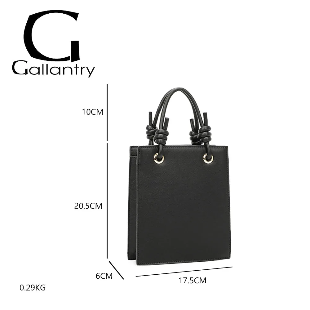 Gallantry Paris Le Carré petit sac blanc anses nouées