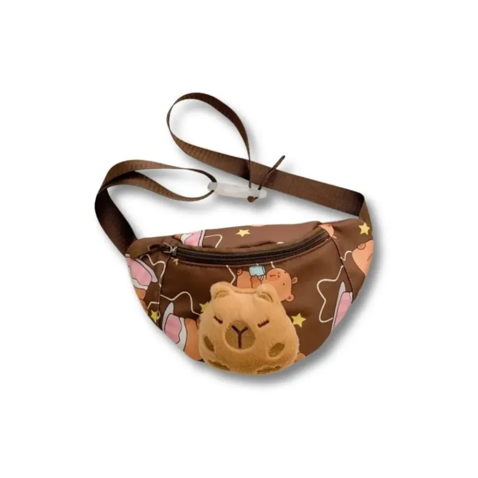 Maison Sacoches Pilou sac banane enfant bleu ourson