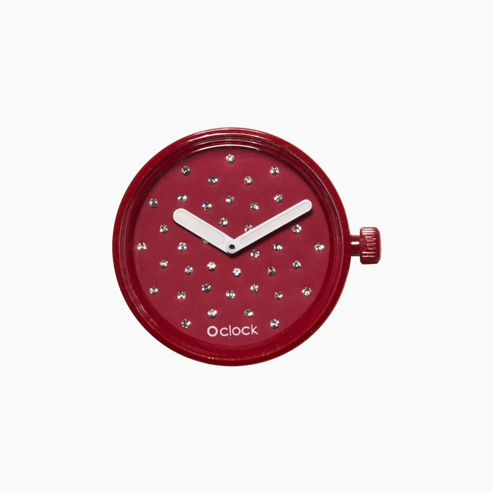 O bag O clock Cristal Ruby mécanisme montre