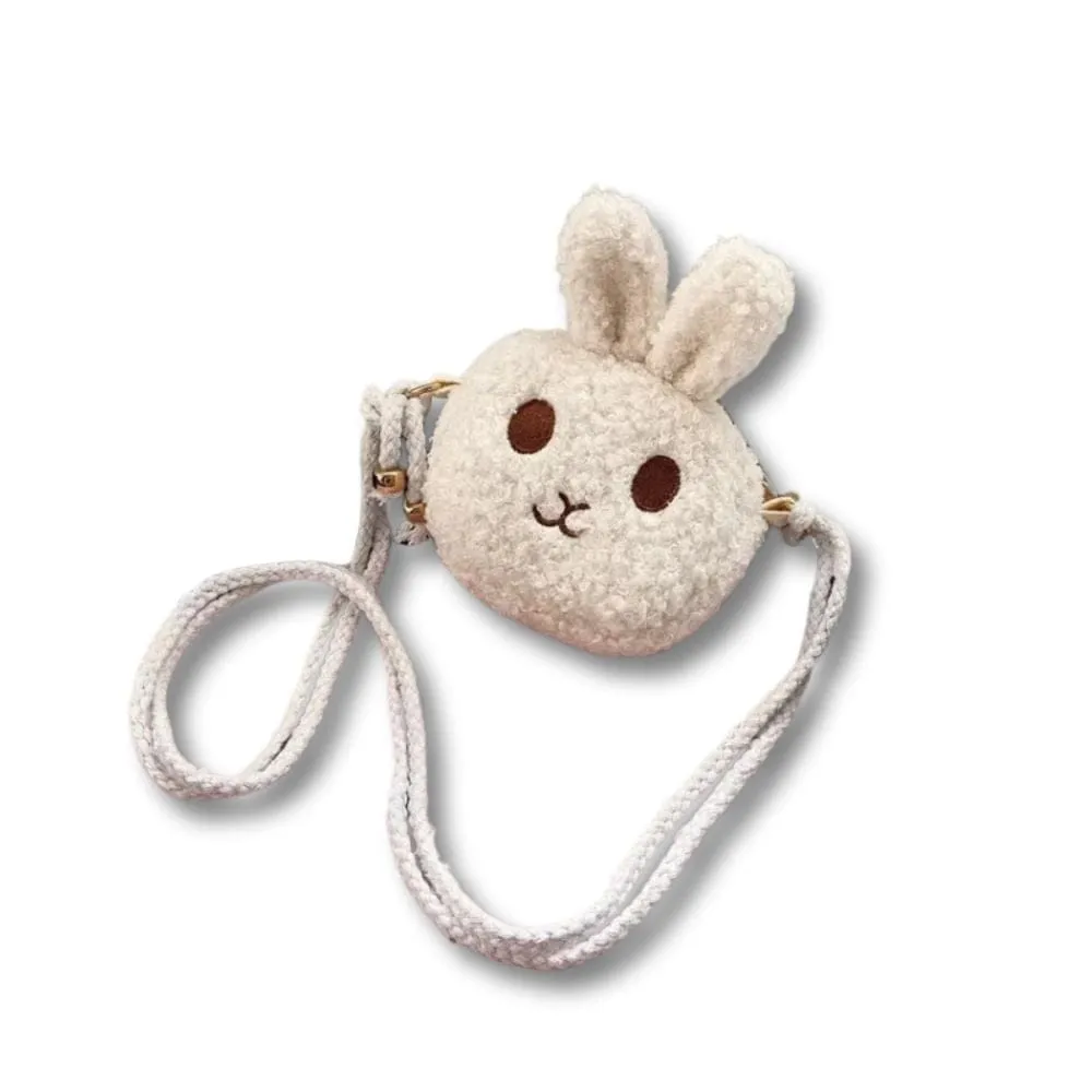 Maison Sacoches Lilio mini sac peluche enfant jaune