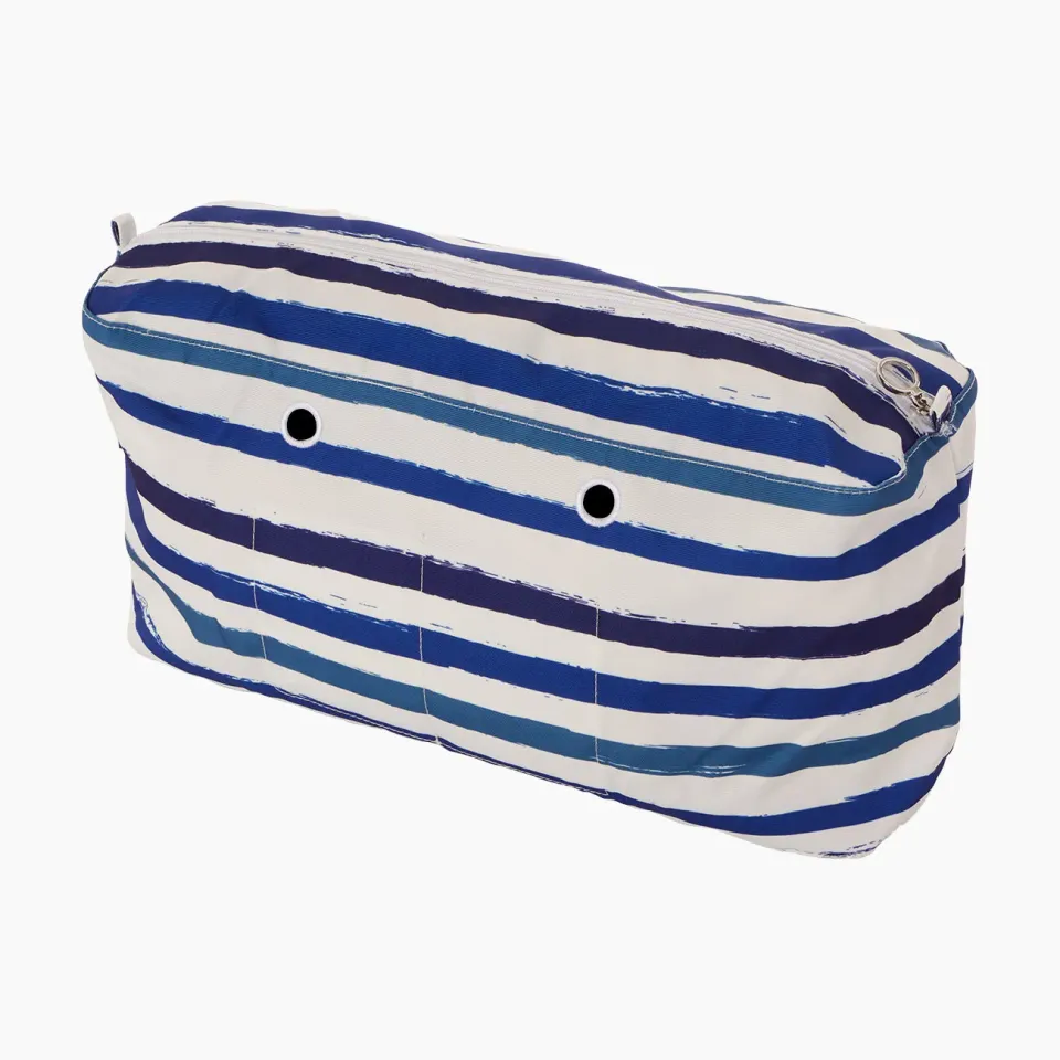 O bag Beach sac intérieur rayures bleu marine