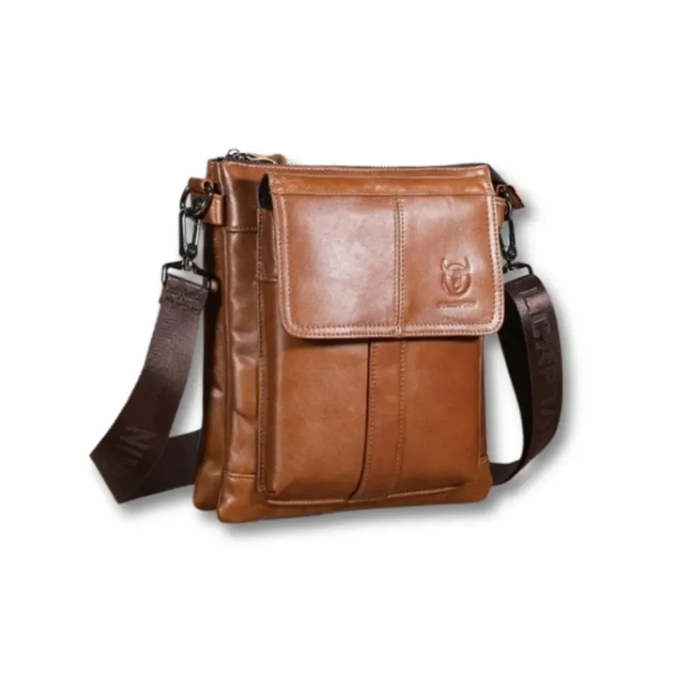 Maison Sacoches Captain sacoche cuir homme marron