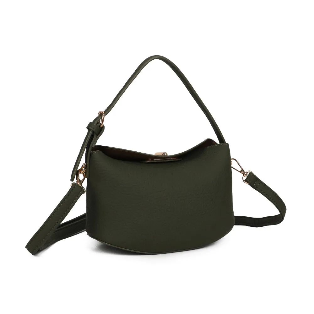 Gallantry Paris Le Mélaris petit sac bandoulière Vert Foncé