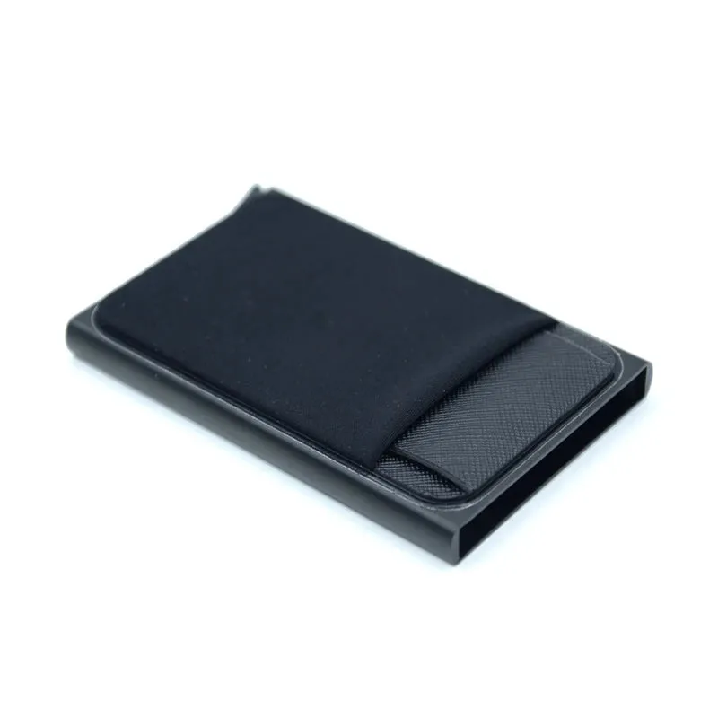 Mon Sacoche Aluminium Porte Cartes Anti-RFID Noir