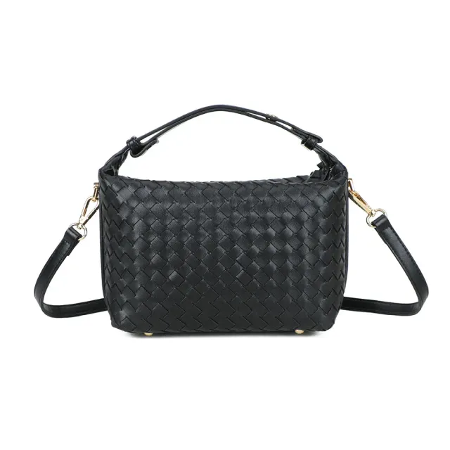 Gallantry Mirena sac à main noir tressé léger