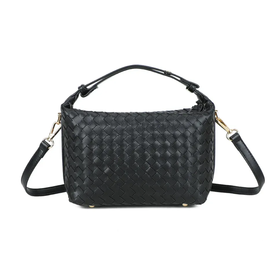 Gallantry Mirena sac à main noir tressé léger