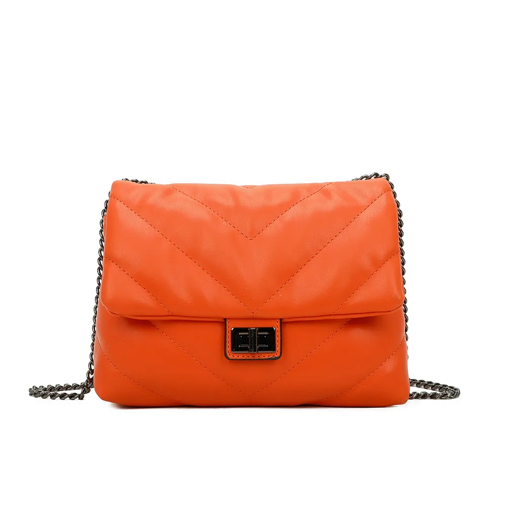 Gallantry Bianca sac bandoulière matelassé noir