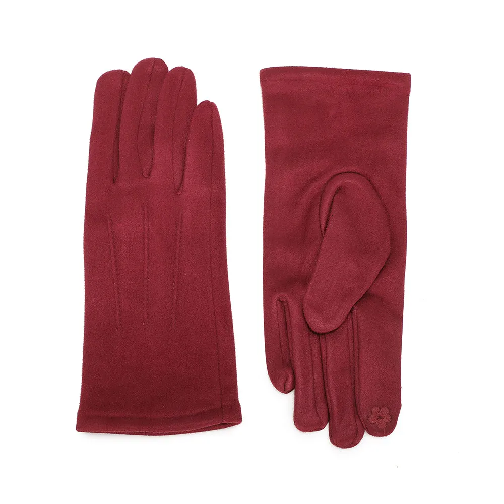 Gallantry Élégance Velours gants tactiles noir